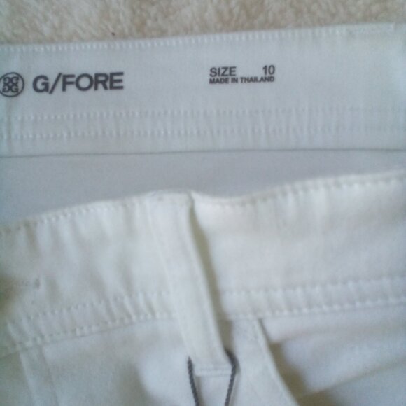 ⛳G/FORE Essential 5 Pocket SNO White Straight Leg Pants Size:10 NWT - Picture 5 of 16